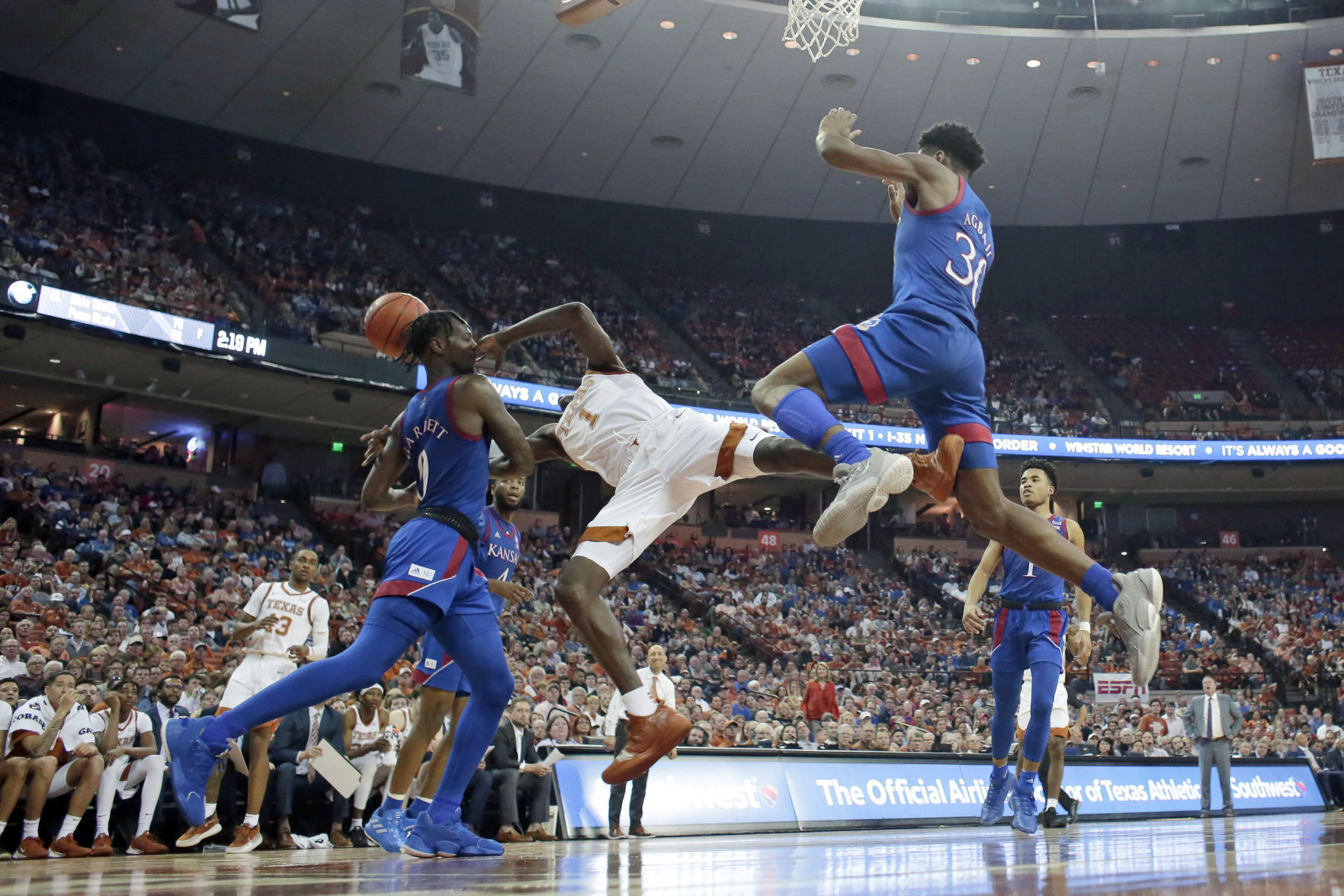 APTOPIX Kansas Texas Basketball